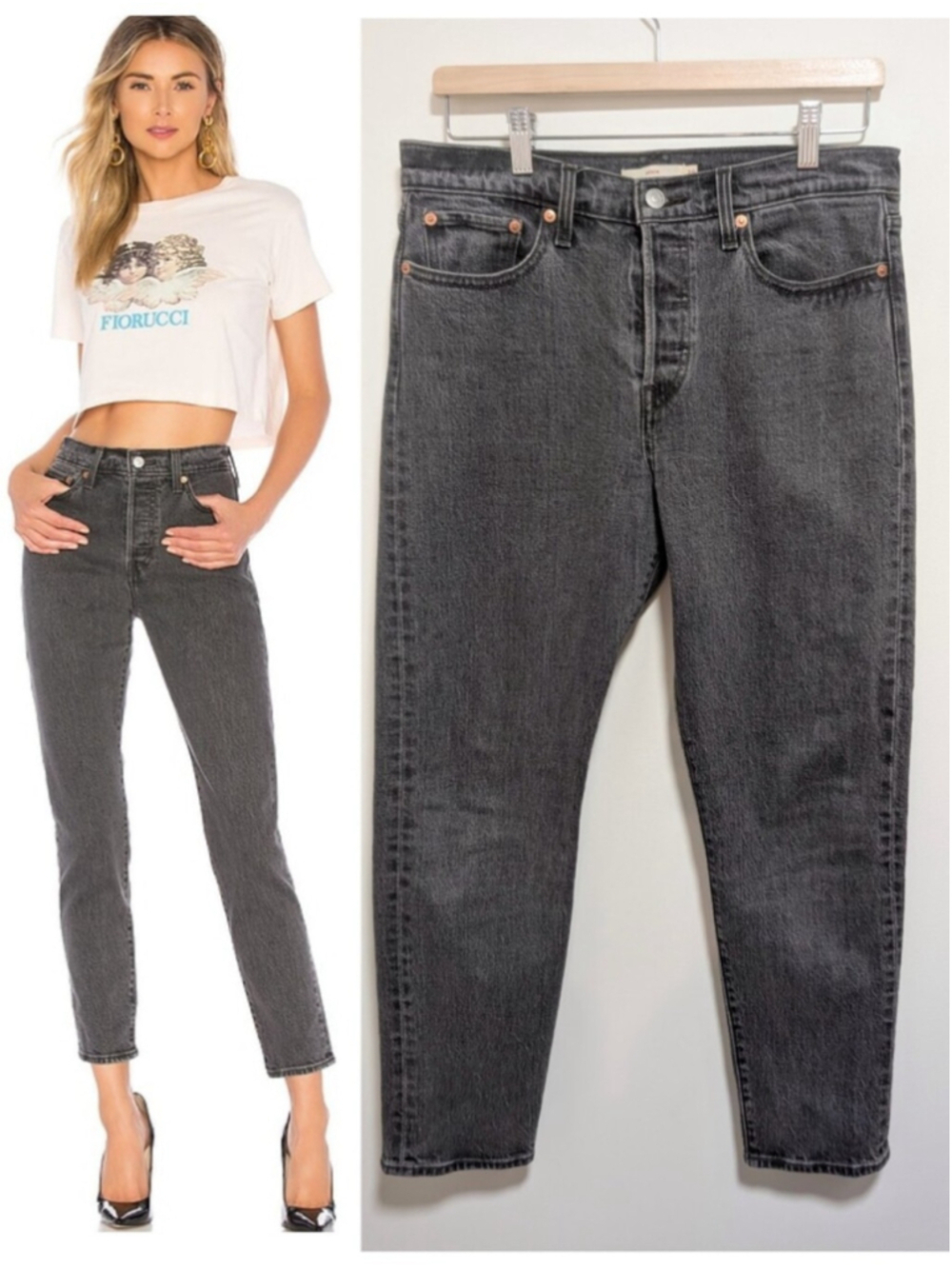 Levi's | Wedgie Icon Fit Jeans In Bite My Dust Grey
